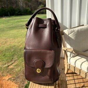 Vintage Coach Top Handle/Sling Back pack in Mahogany #9992